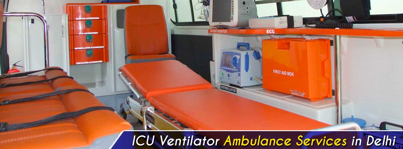 ICU Ventilator Ambulance Services in Delhi